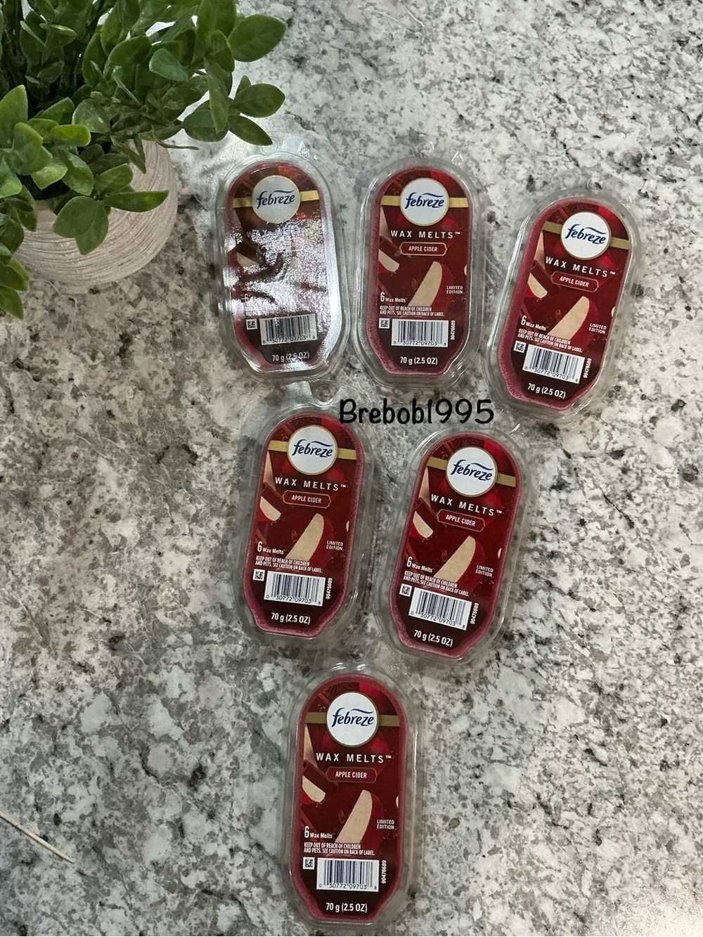 Febreze Apple Cider Wax Melts- 6 packages